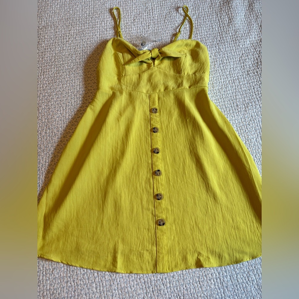 E&M Front Tie Button Down Sundress